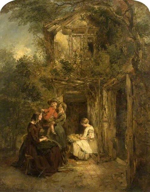 Plaiting Straw near St Albans, 1854, Daniel Pasmore I