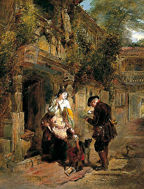 The Letter Carrier, 1862, Daniel Pasmore I