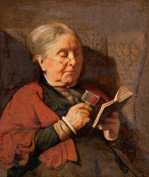 An Old Woman Reading, 1915, Harry Clifford Pilsbury