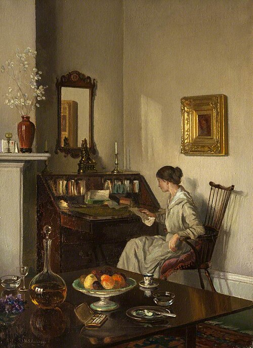 Interior, Woman at a Bureau, , William Smith Anderson