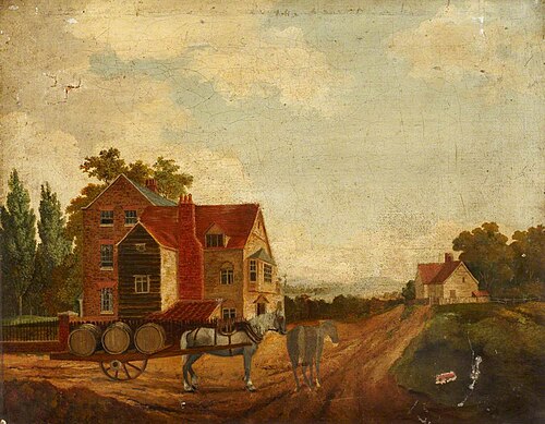 Two Horses, Stockwell, Surrey*, 1787, Richard Cuming Senior