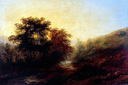 Evening on the River Walkham, 1880, William Spreat