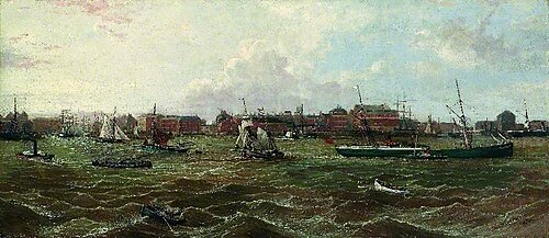 Shipping off Hull, 1879, Richard Dodd Widdas