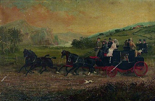Coaching Scene, 1884, Richard Dodd Widdas