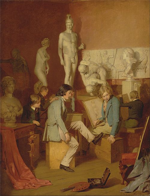 Interior of an Academy: The Critic, 1848, William Stewart