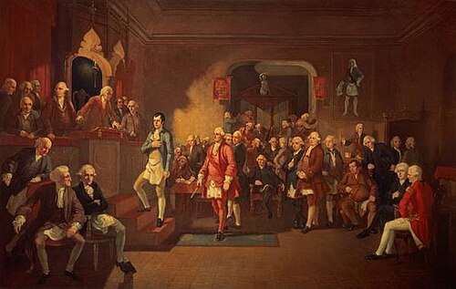 The inauguration of Robert Burns as Poet Laureate of the Lodge, 1846, William Stewart Watson