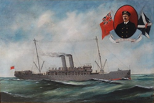 S.S. 'Brussels' at full steam, 1919, Harry J. Jansen