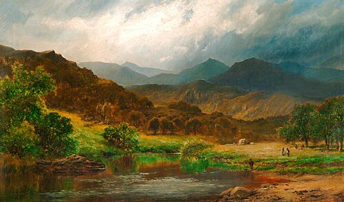 In the Dolwyddelan Valley, , William Thomas Reed