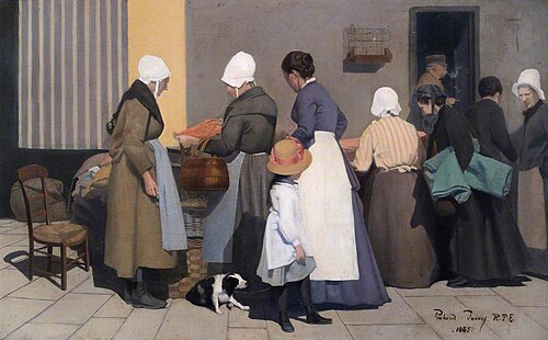 Breton Market, 1885, Richard Gibbs Henry Toovey