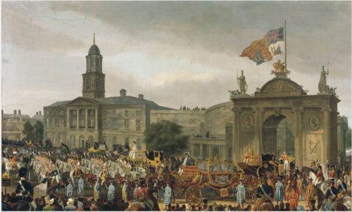 George IV, King of England, Entering Dublin, 1821, William Turner