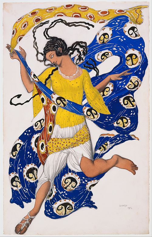 The Butterfly (Costume Design for Anna Pavlova), 1913, Léon Bakst
