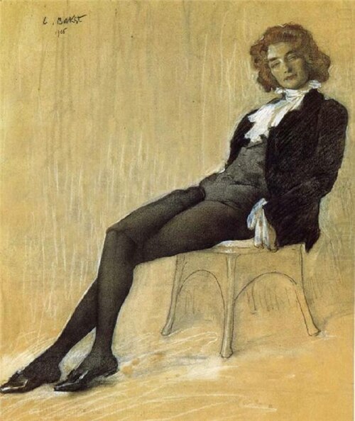 Portrait de Zinaïda Hippius, 1906, Léon Bakst