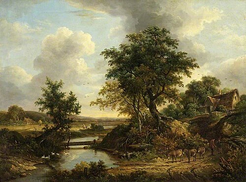 River Scene, 1830, Richard H. Hilder
