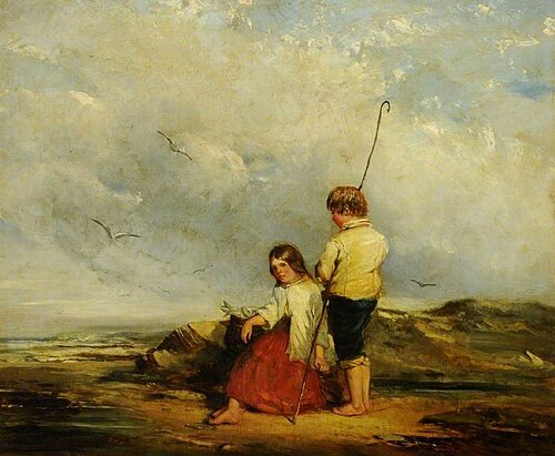 Fisher Girl and Boy, 1855, William Weir