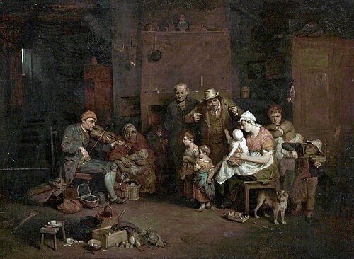 The Blind Fiddler (copy after David Wilkie), 1864, William Weir