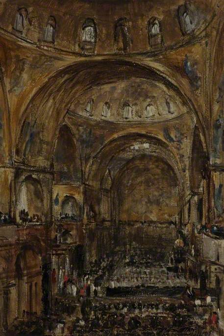 Funeral Mass of Cardinal Trevisanato, Patriach of Venice, 1877, William White Warren
