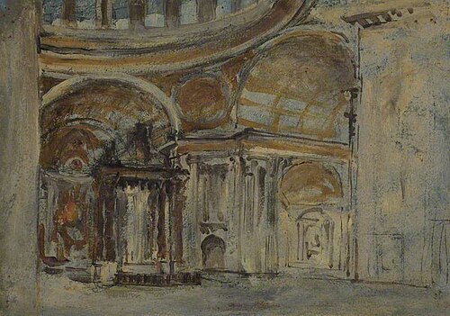 Sketch of the Interior of Saint Mark's, Venice, , William White Warren