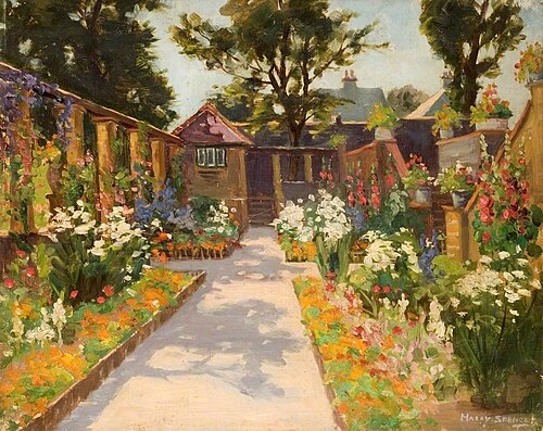 A Garden Scene, , Harry Spence