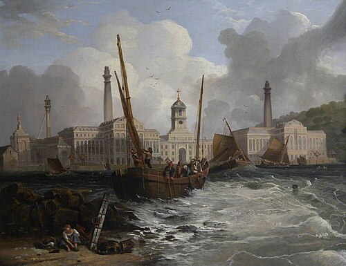 The Royal William Victualling Yard, Plymouth, 1844, William Williams