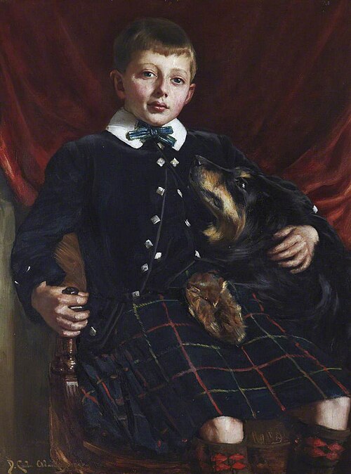 Professor D. R. Dow (aged nine), 1898, David Comba Adamson