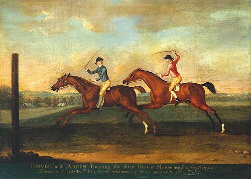 The Match between Aaron and Driver at Maidenhead, Aug. 1754: Driver Winning the Third Heat, 1754, Richard Roper
