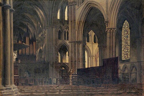 Dusk in Lincoln Cathedral, , Woodbine Kendall Hinchliff