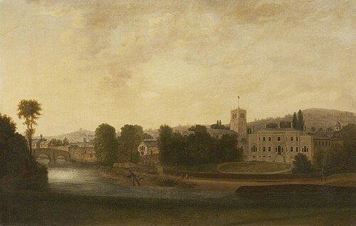 Abbot Hall and Kendal Parish Church, 1820, Richard Stirzaker