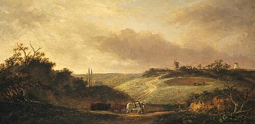 A Heath: Sunset, 1862, David Hodgson