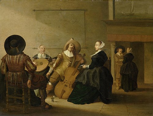 A musical company in an interior, 1630, Pieter Potter