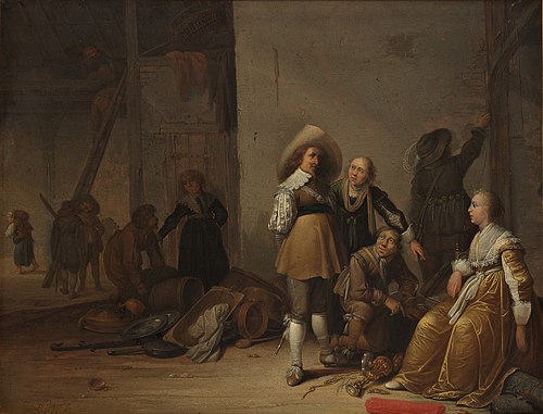 Requisitioning on the threshing floor of a barn, 1632, Pieter Potter