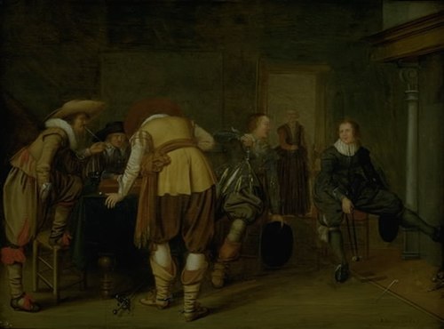 The Board Game Players, 1629, Pieter Potter