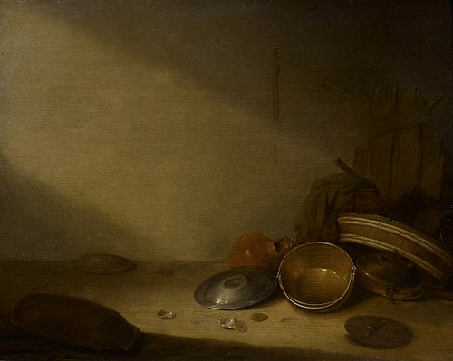 Nature morte avec des plats, 1631, Pieter Potter