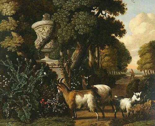 Landscape with Goats, 1681, Abraham Begeyn