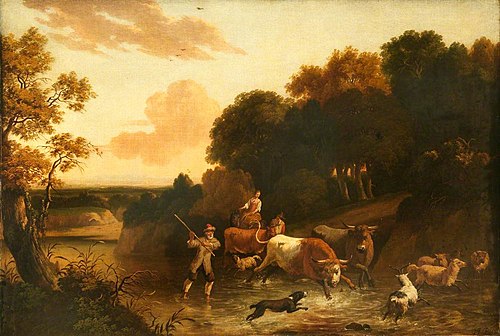 Landscape with Cattle, Sheep and Goats, 1676, Abraham Begeyn