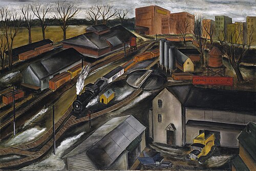 Island Dock Yard, 1934, Karl Fortess