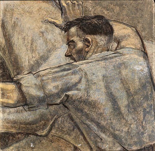Country Fair and Trading, Court House Square (mural study, Harrisonburg, Virginia Post Office), 1942, William H. Calfee