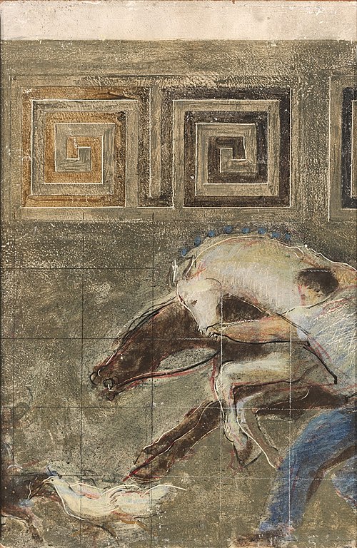 Country Fair and Trading, Court House Square (mural study, Harrisonburg, Virginia Post Office), 1942, William H. Calfee