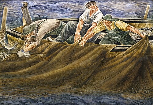 Hauling in the Net, 1940, Zoltan Sepeshy