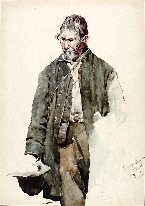 Study of an Old Man, 1893, Giuseppe Signorini