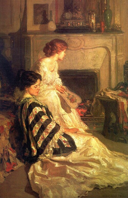 By the Fireside, , Henry Salem Hubbell