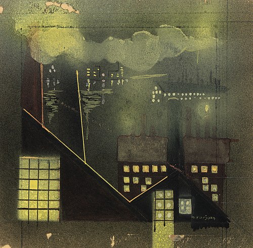 Industry at Night, 1940, Horatio C. Forjohn