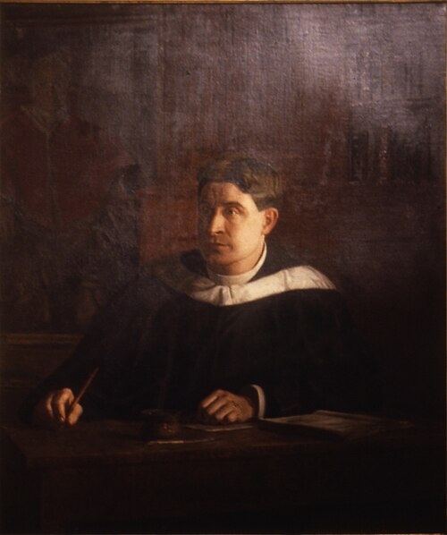 The Translator, Portrait of Monsignor Hugh T. Henry, 1902, Thomas Eakins