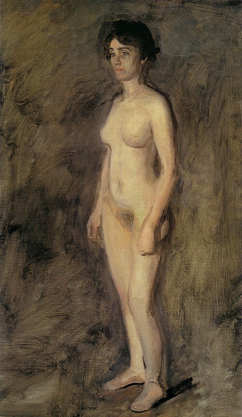 Nude Woman Standing, 1908, Thomas Eakins