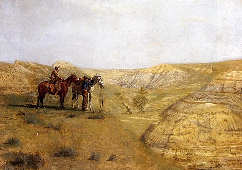 Cowboys in the Badlands, 1888, Thomas Eakins