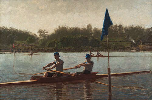 The Biglin Brothers Turning the Stake, 1873, Thomas Eakins