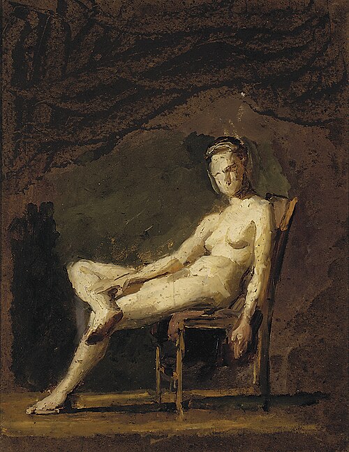 Arcadia: Figure Study, Female Nude, 1883, Thomas Eakins
