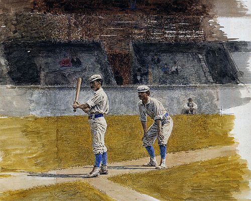 Baseball Players Practicing, 1875, Thomas Eakins