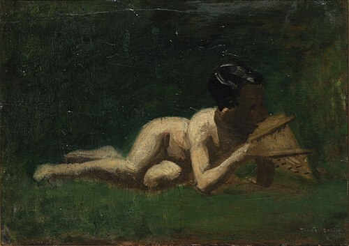 Boy Reclining, 1883, Thomas Eakins