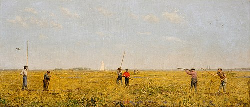 Pushing for Rail, 1874, Thomas Eakins