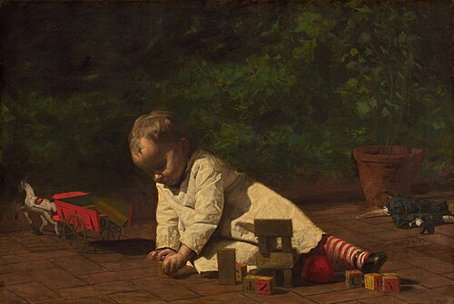 Baby at Play, 1876, Thomas Eakins